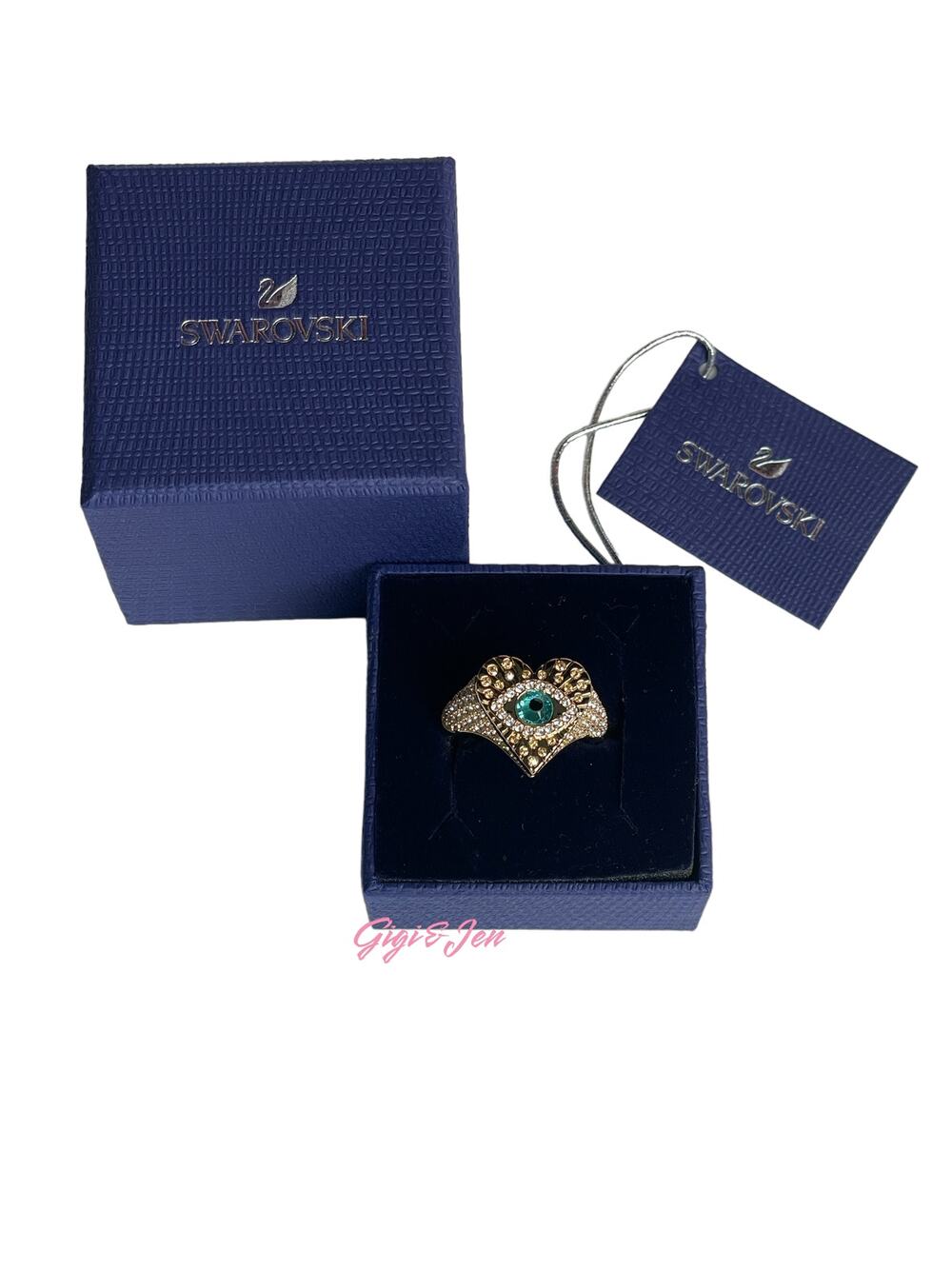 Swarovski LUCKY GODDESS HEART MOTIF RING 6 USA 52 EUR